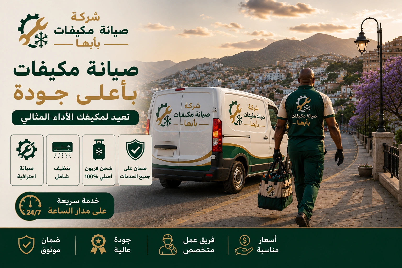 شركة صيانة مكيفات بأبها تقدم خدمات فك وتركيب ونقل وإصلاح جميع أنواع المكيفات مع اختبار التشغيل بعد الصيانة.