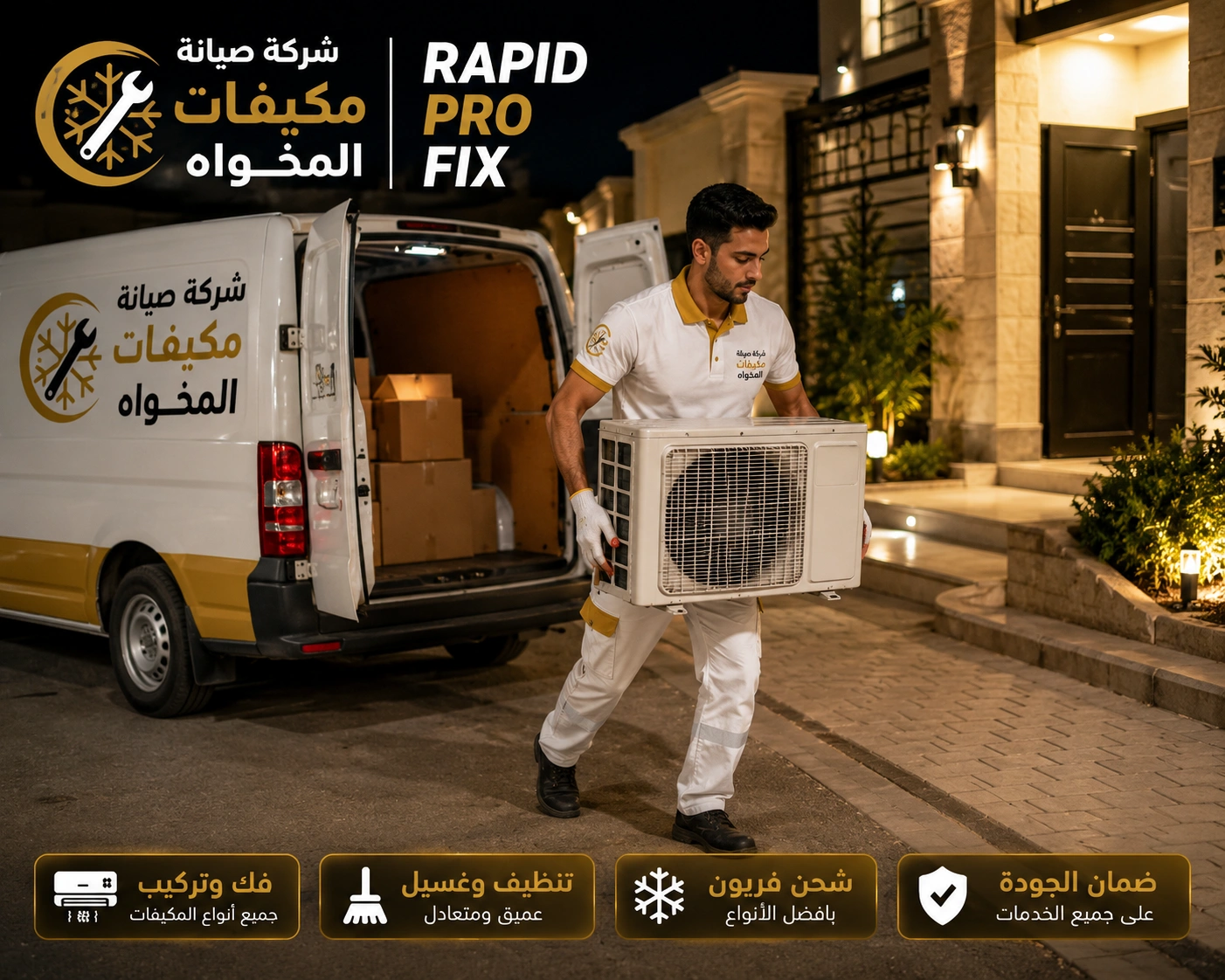 أفضل شركة صيانة مكيفات المخواه تقدم خدمات صيانة وإصلاح وتنظيف وغسيل وشحن فريون لجميع أنواع المكيفات باحترافية عالية.