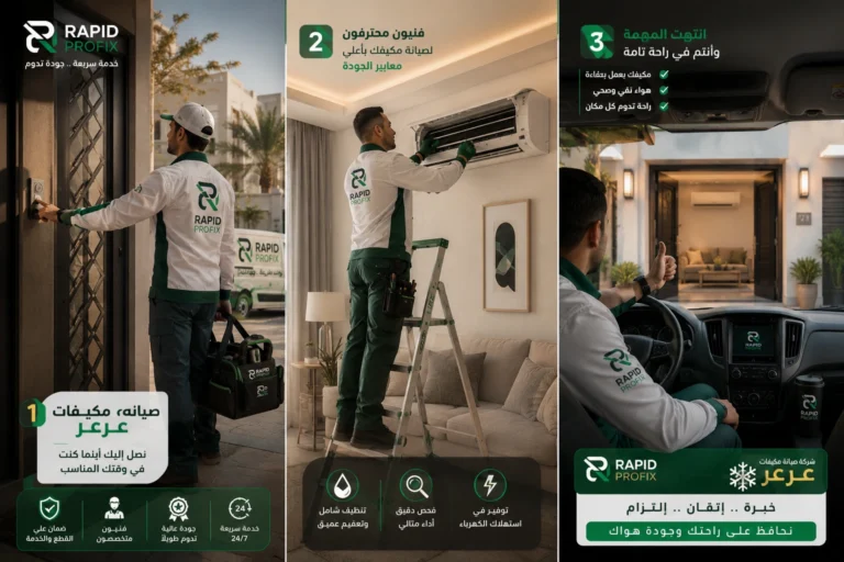 أفضل شركة صيانة مكيفات عرعر تقدم خدمات صيانة وإصلاح وتنظيف وغسيل وشحن فريون لجميع أنواع المكيفات المنزلية والتجارية.