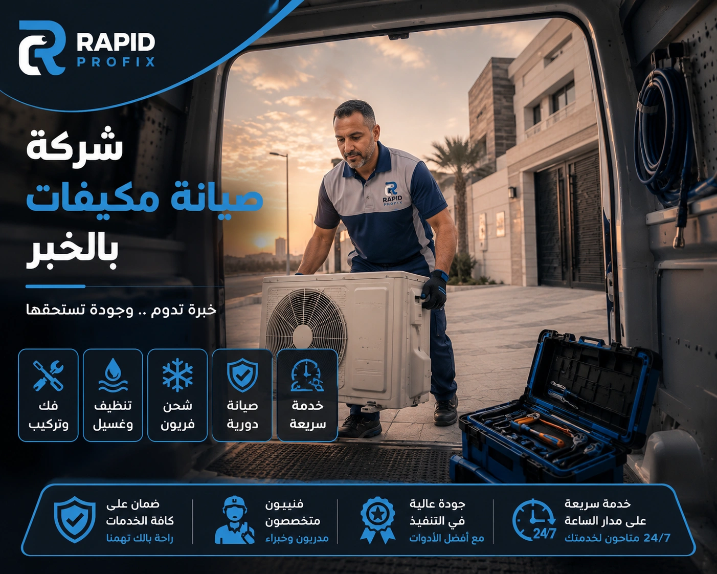 أفضل شركة صيانة مكيفات بالخبر تقدم خدمات صيانة وإصلاح وتنظيف وغسيل وشحن فريون لجميع أنواع المكيفات المنزلية والتجارية.