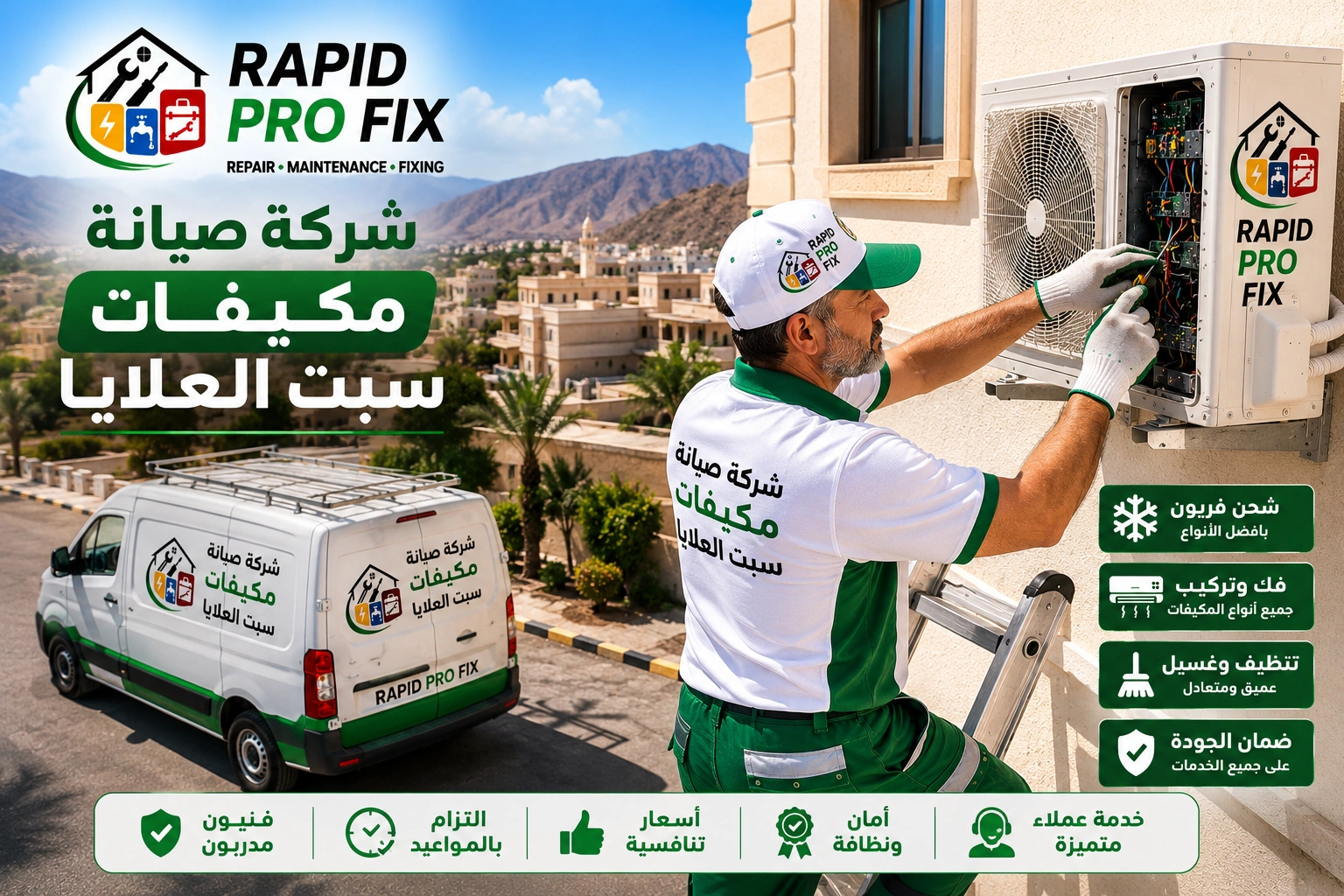 شركة صيانة مكيفات سبت العلايا متخصصة في تنظيف وغسيل وتعقيم المكيفات وإزالة الأتربة والرواسب لتحسين جودة الهواء.