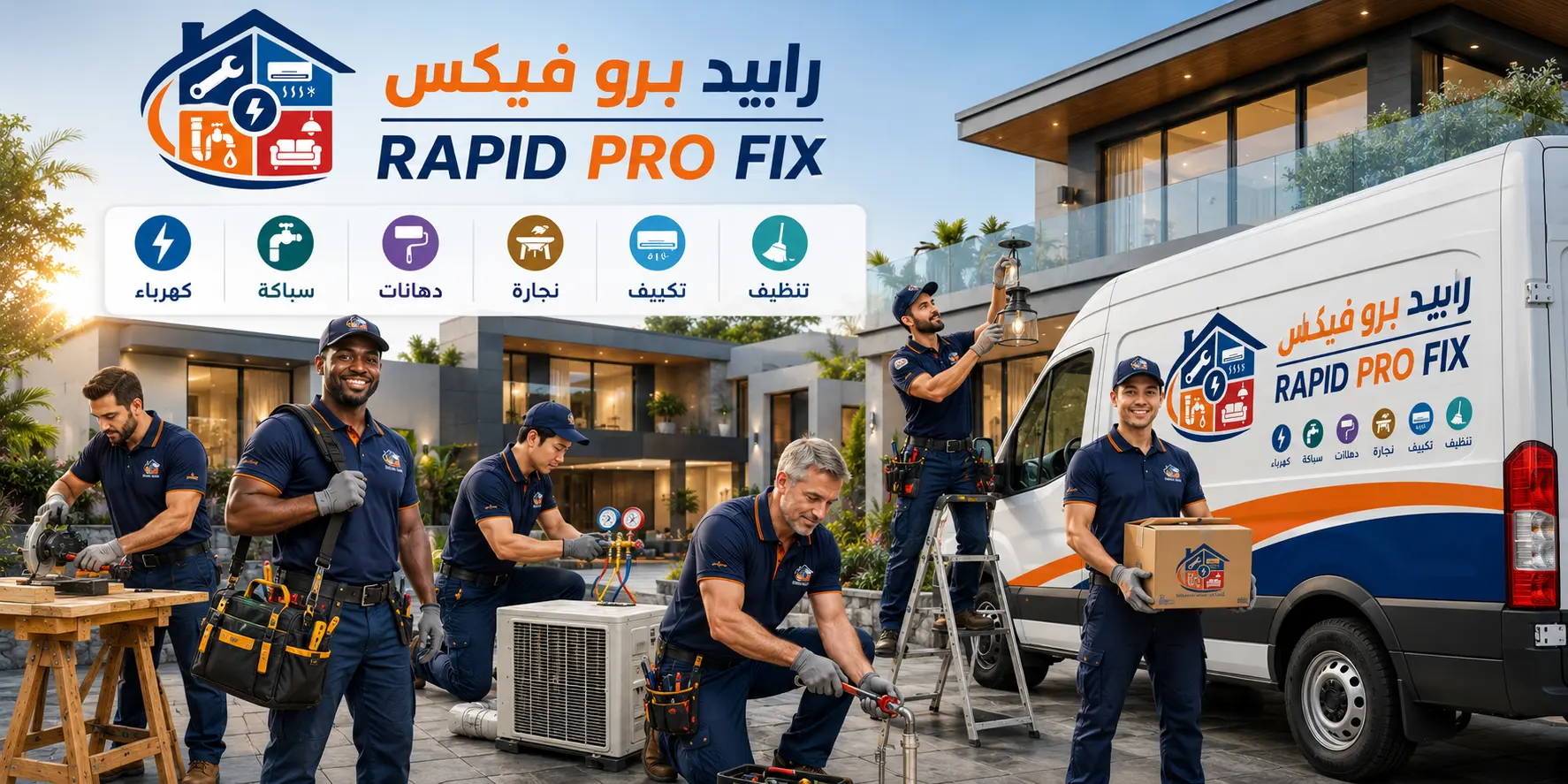 رابيد برو فيكس لخدمات الصيانة والمنازل