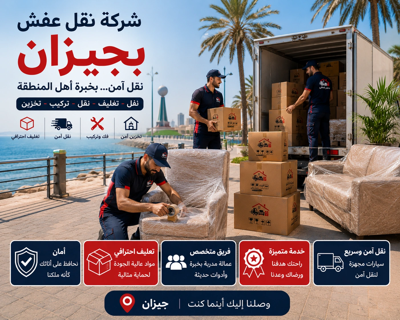 فك وتركيب الأثاث بجيزان بواسطة فنيين متخصصين في التعامل مع غرف النوم والمطابخ والدواليب والأثاث المنزلي والمكتبي باحترافية عالية.