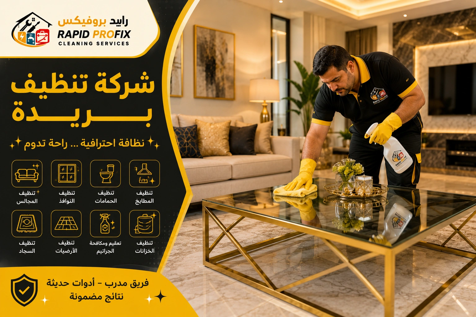 شركة تنظيف بريدة تقدم تنظيف الأرضيات والرخام والسيراميك باستخدام معدات تنظيف احترافية وتقنيات حديثة.