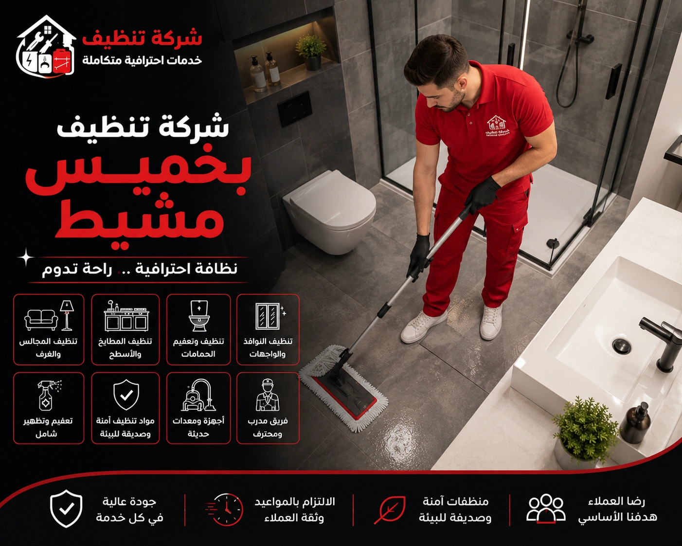 تنظيف الكنب والسجاد بالبخار في خميس مشيط باستخدام أجهزة حديثة لإزالة البقع والروائح واستعادة نظافة المفروشات.