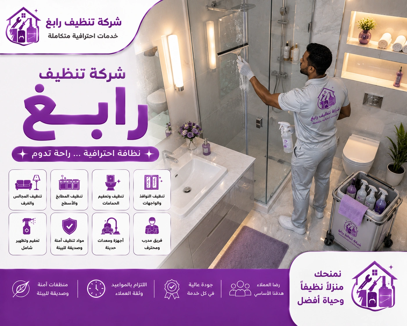تنظيف الكنب والسجاد بالبخار في رابغ باستخدام أجهزة حديثة لإزالة البقع والروائح واستعادة نظافة المفروشات.