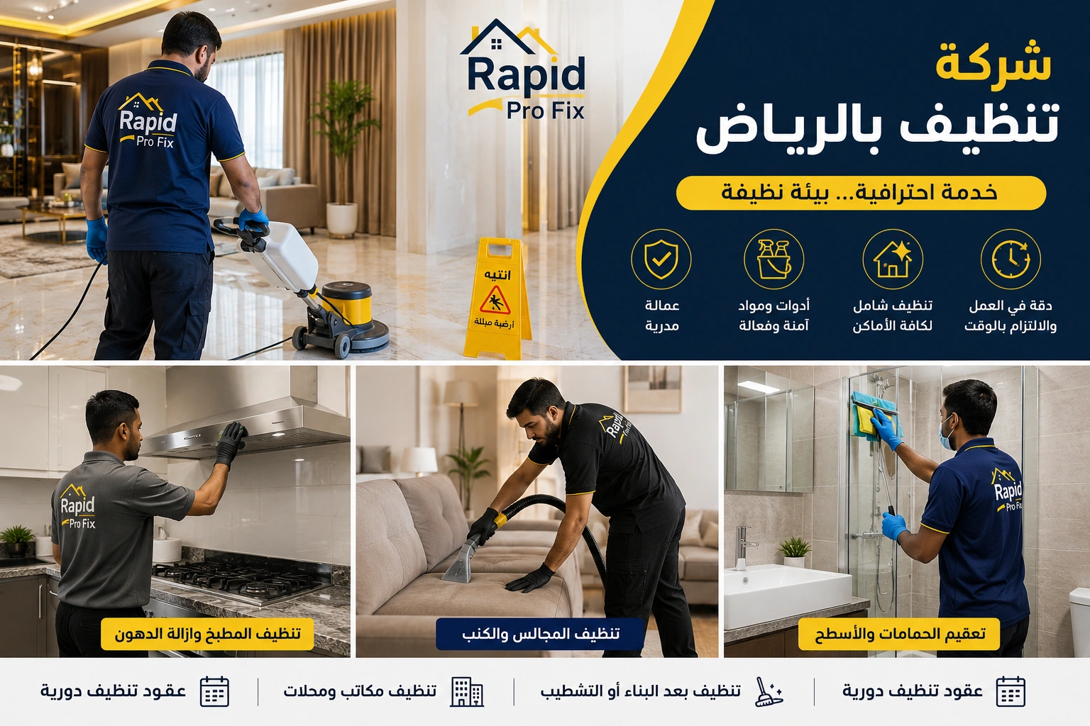 شركة تنظيف بالرياض تقدم خدمات تنظيف احترافية للمنازل والفلل والشقق باستخدام أحدث معدات وتقنيات التنظيف.