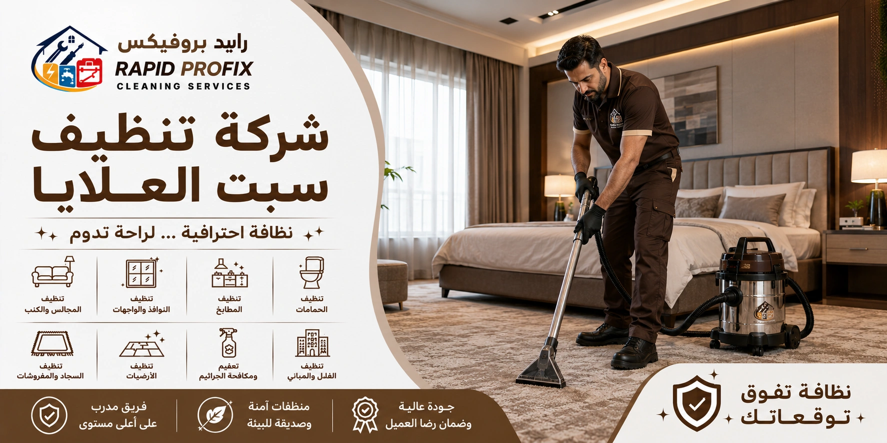 تنظيف الكنب والسجاد بالبخار في سبت العلايا باستخدام أجهزة حديثة لإزالة البقع والروائح واستعادة نظافة المفروشات.